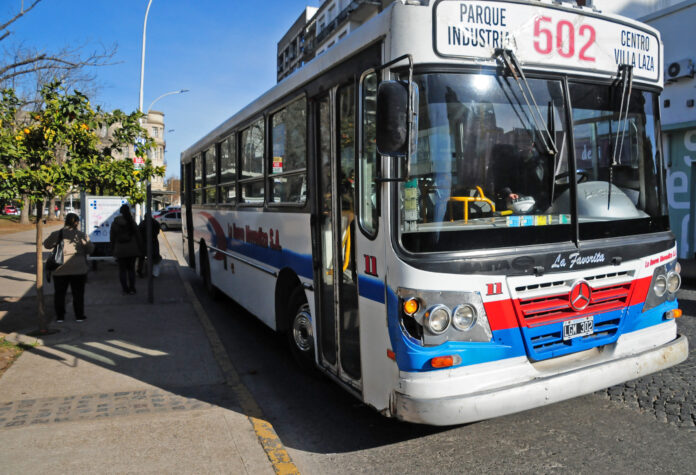 cuadro tarifario del transporte público en Tandil