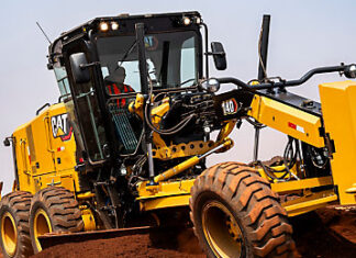 La motoniveladora con palanca 140 de Caterpillar avanza hacia la última generación motoniveladora con palanca